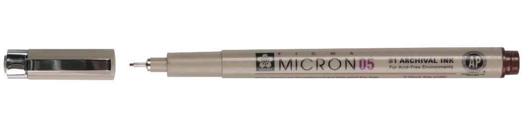 Ручка капиллярная Pigma Micron 05 (0,45 мм), черная