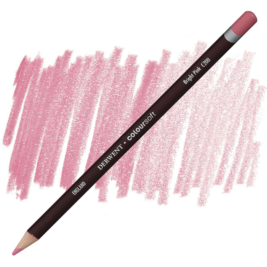 Карандаш цветной Derwent "Coloursoft", №C200 Розовый яркий
