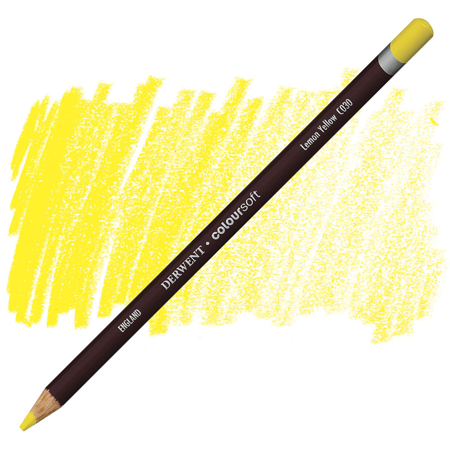 Карандаш цветной Derwent "Coloursoft", №C030 Желтый лимонный