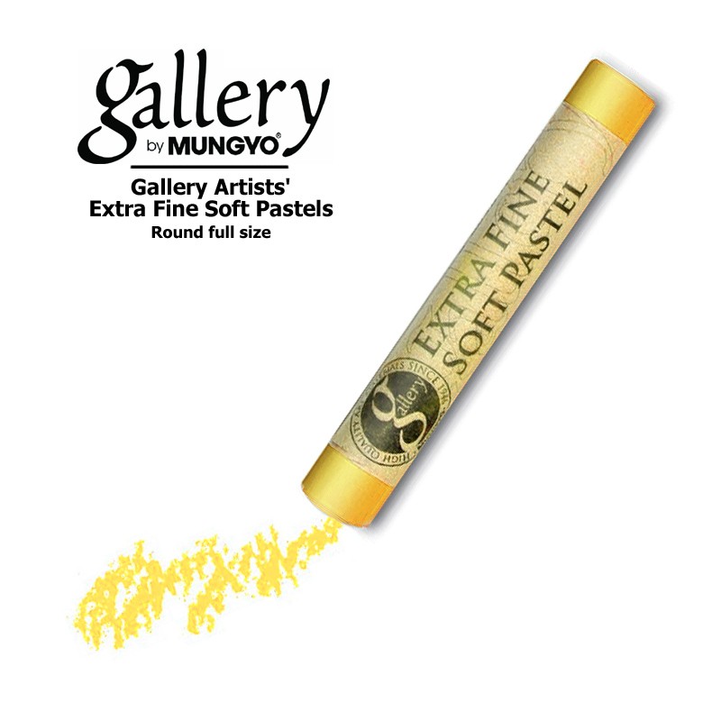 Пастель сухая Mungyo "Gallery" extra-soft, №125 Глубокий желтый I, мягкая проф., круглая