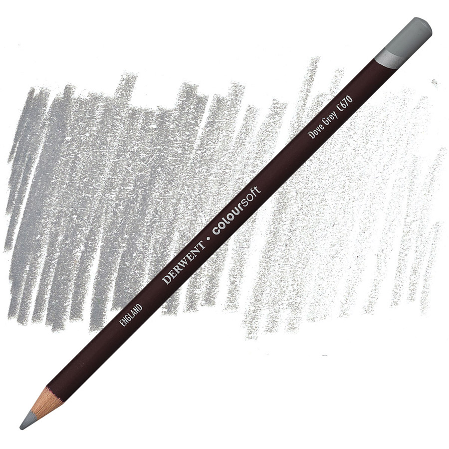 Карандаш цветной Derwent "Coloursoft", №C670 Серый голубиный