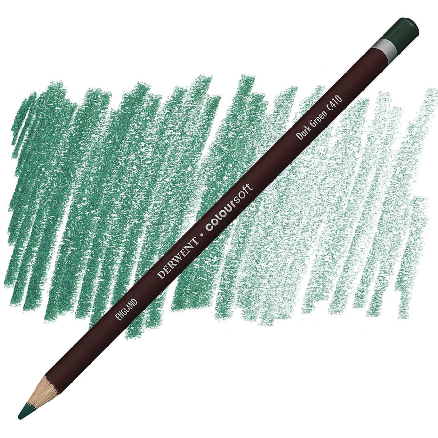 Карандаш цветной Derwent "Coloursoft", №C410 Зеленый темный