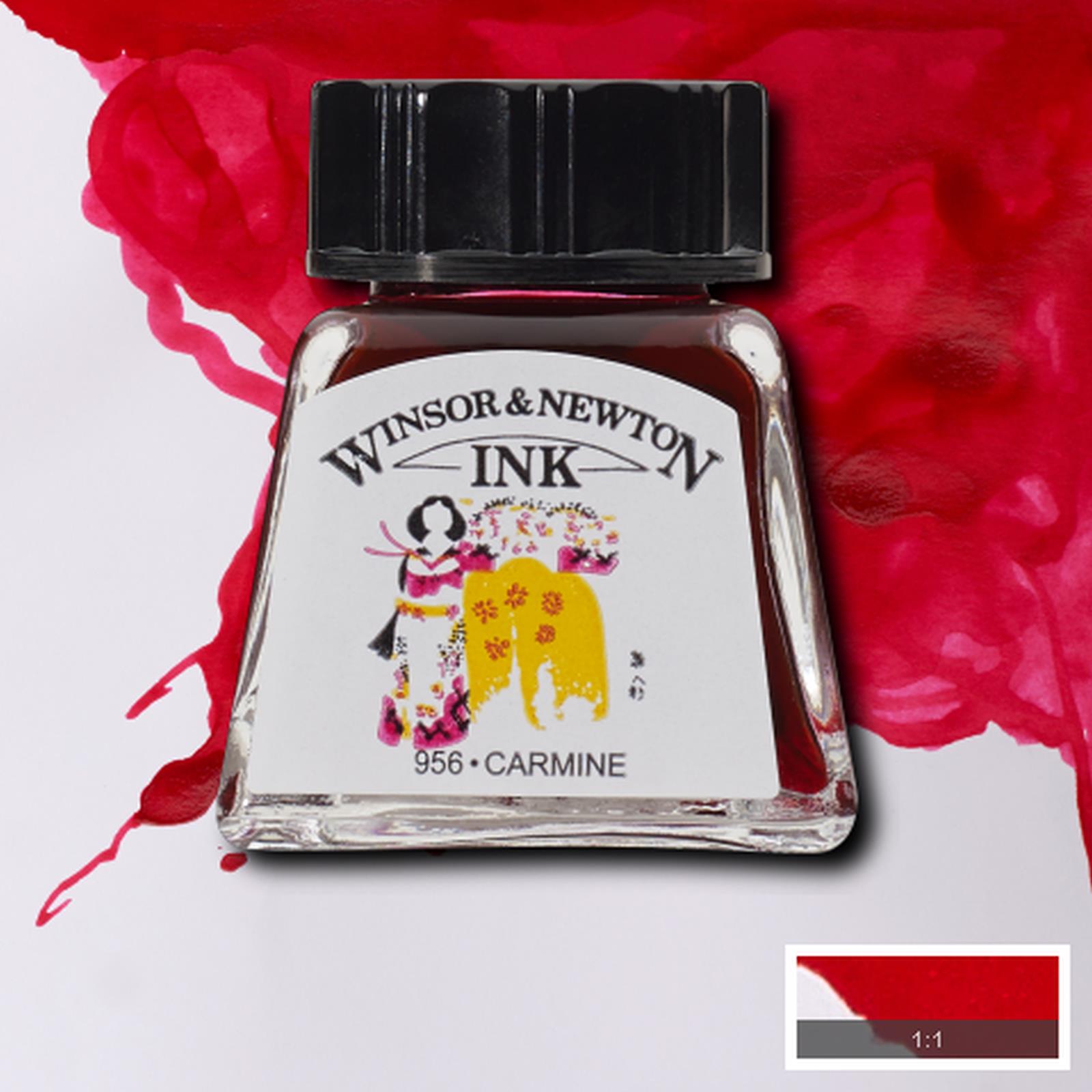 Тушь для рисования Winsor&Newton, Кармин, 14 мл
