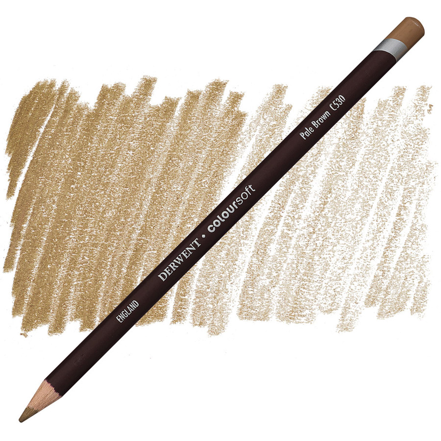 Карандаш цветной Derwent "Coloursoft", №C530 Коричневый бледный