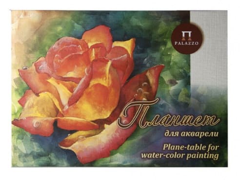 Планшет для акварели "Чайная роза", 200 г/м2, А3, тиснение "Холст", 20л