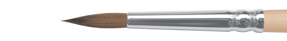 Кисть Колонок-микс круглая № 0 Roubloff короткая ручка 1D10