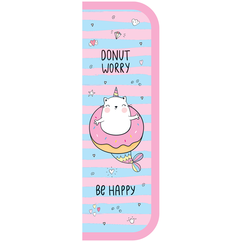 Пенал 1 отделение ArtSpace "Donut worry", 190х60 мм, ламинированный картон