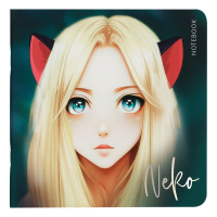 Скетчбук MESHU "Neko", 80 г/м2, 170х170 мм, 40л
