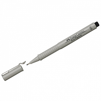 Ручка капиллярная Faber-Castell "Ecco Pigment" 0,8 мм, черная