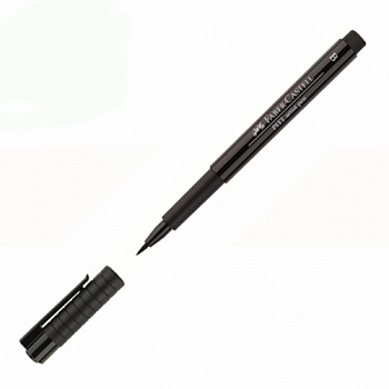 Ручка капиллярная Faber-Castell ""PITT Pen" кисть, черная