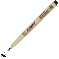Ручка капиллярная Pigma Brush, черная