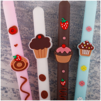 Ручка шариковая MESHU "Sweets" синяя, 0,7 мм, софт-тач, корпус ассорти
