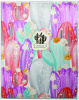Дневник 1-11 кл. 48л. (твердый) ArtSpace "Silk pattern. Cactus, purple", ткань, ляссе, тиснение