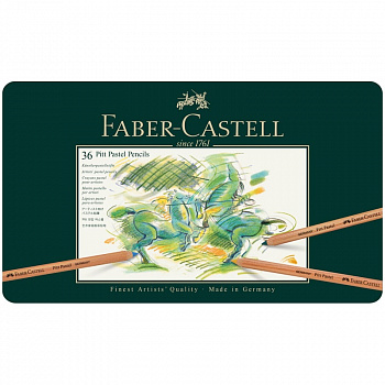 Набор пастельных карандашей Faber-Castell "Pitt Pastel" 36 цв., в метал. коробке