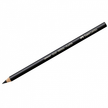 Карандаш Faber-Castel для письма по стеклу, фарфору, металлу, камню, дереву, коже, картону, черный