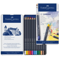 Набор цветных карандашей Faber-Castell "Goldfaber" 12 цв., круглые, в металле