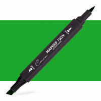 Маркер спиртовой Сонет Twin Brush художественный, Травяной зеленый