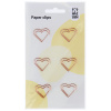 Скрепки фигурные Meshu "Hearts", 27 мм, 6 шт