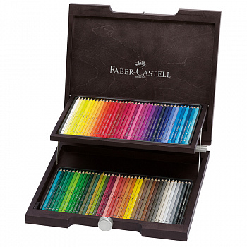 Набор профессиональных цветных карандашей Faber-Castell "Polychromos" 72 цв., в дереве