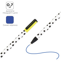 Ручка шариковая Greenwich Line "Contrast scandy" синяя, 0,7 мм, игольчатый стержень, софт-тач