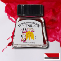 Тушь для рисования Winsor&Newton, Кармин, 14 мл