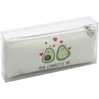 Пенал мягкий ArtSpace "Avocado white", 200х85х20 мм, искусственная кожа
