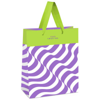 Пакет подарочный MESHU "lavender Color Illusion", 18х23х10см, фольга, матовая ламинация