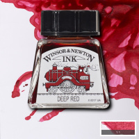 Тушь для рисования Winsor&Newton, Насыщенно-красный, 14 мл
