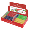 Ластик Faber-Castell "Tri", треугольный, пластиковый футляр, 83*12,6*12,3 мм, ассорти 
