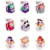 Ластик MESHU "Meow-bag", фигурный, термопластичная резина, 40*30*13 мм