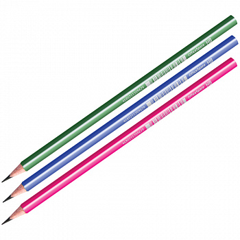 Карандаш ч/г OfficeSpace, HB, ассорти