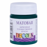 Акрил матовый Декола, Изумрудная, банка 50 мл