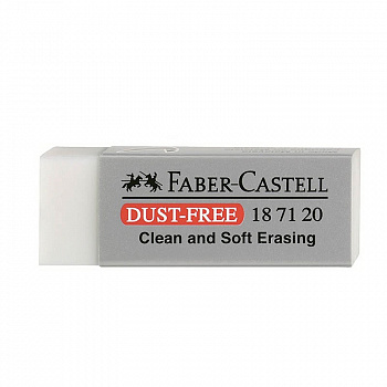 Ластик Faber-Castell "Dust Free", виниловый, 62*21,5*11,5 мм