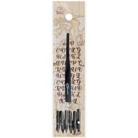 Перья каллиграфические ArtSpace, круглые, 6 шт., с держателем