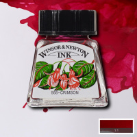 Тушь для рисования Winsor&Newton, Малиновый, 14 мл