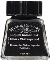 Тушь для рисования Winsor&Newton "Дракон", Черная китайская, неводоустойчивая, 14 мл